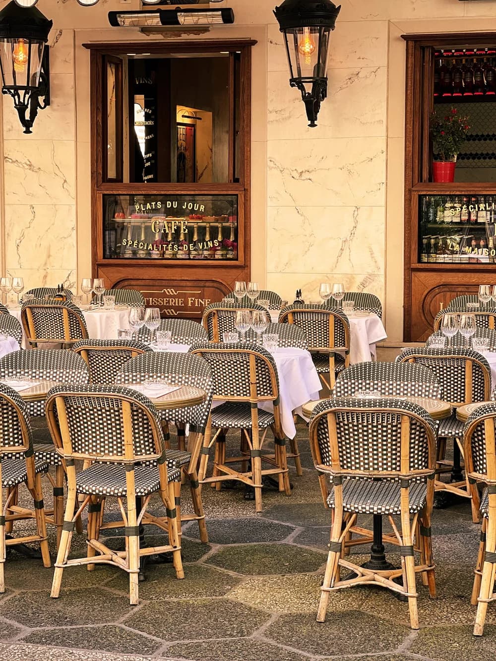 Charming outdoor café in France